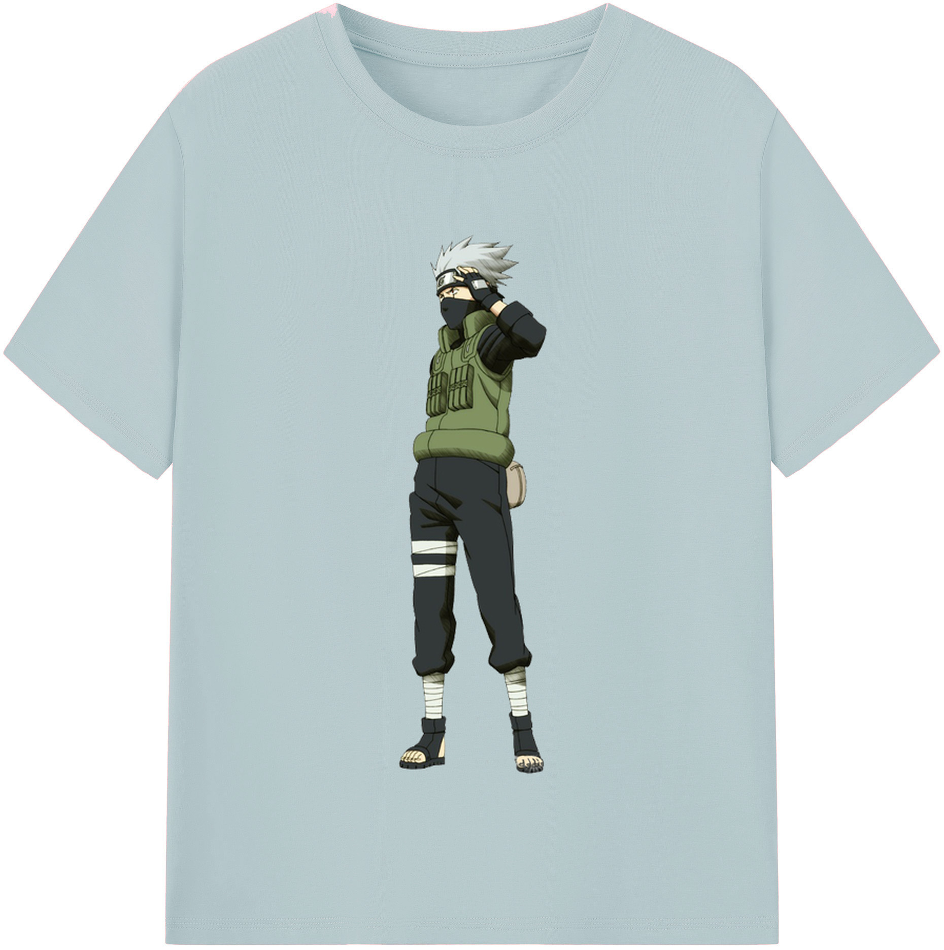 NARUTO -ナルト- はたけ カカシ Hatake Kakashi 綿100％半袖Tシャツ（フロントプリント）